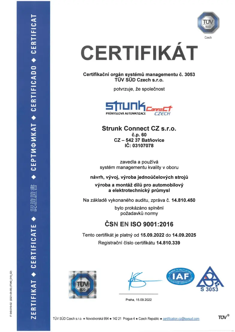 Certifikat CZ