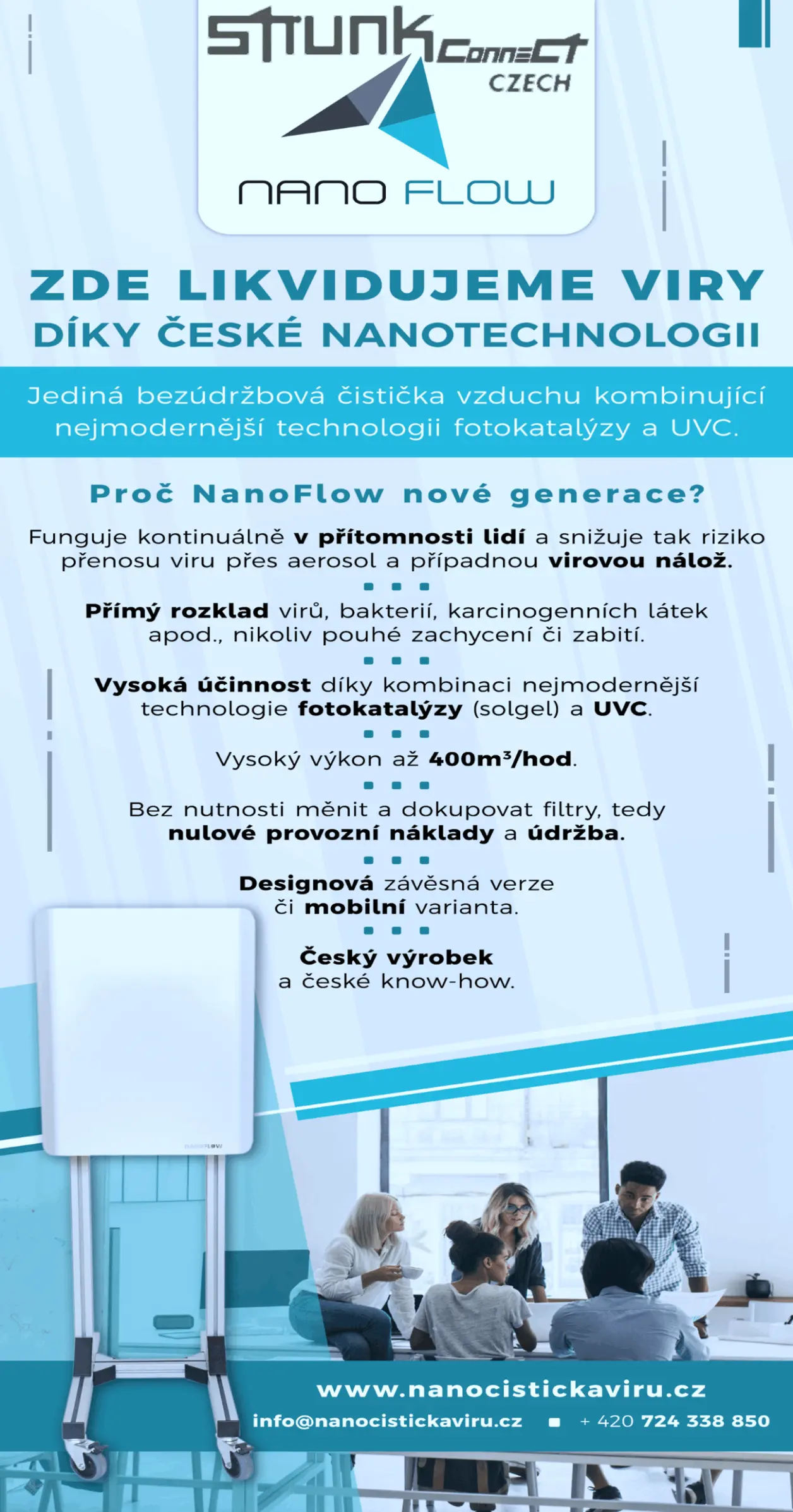 Leták - Nanočističky vzduchu ND1